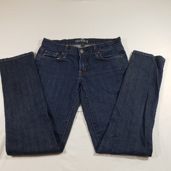 Fossil Skinny Mid-Rise Jeans Dark Wash Denim Womens Casual Stretch Jeans - Picture 8 of 8